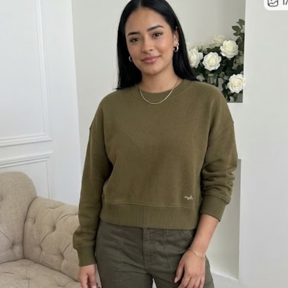 Rag & Bone Olive Crew Neck Sweater